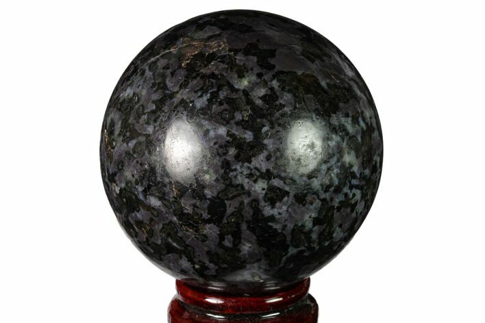 Polished, Indigo Gabbro Sphere - Madagascar #163346